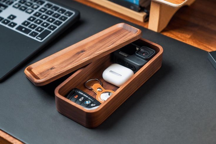 Hộp Gỗ Đa Năng - Khay Đựng Đồ Cá Nhân Để Bàn Tinh Tế, Sang Trọng