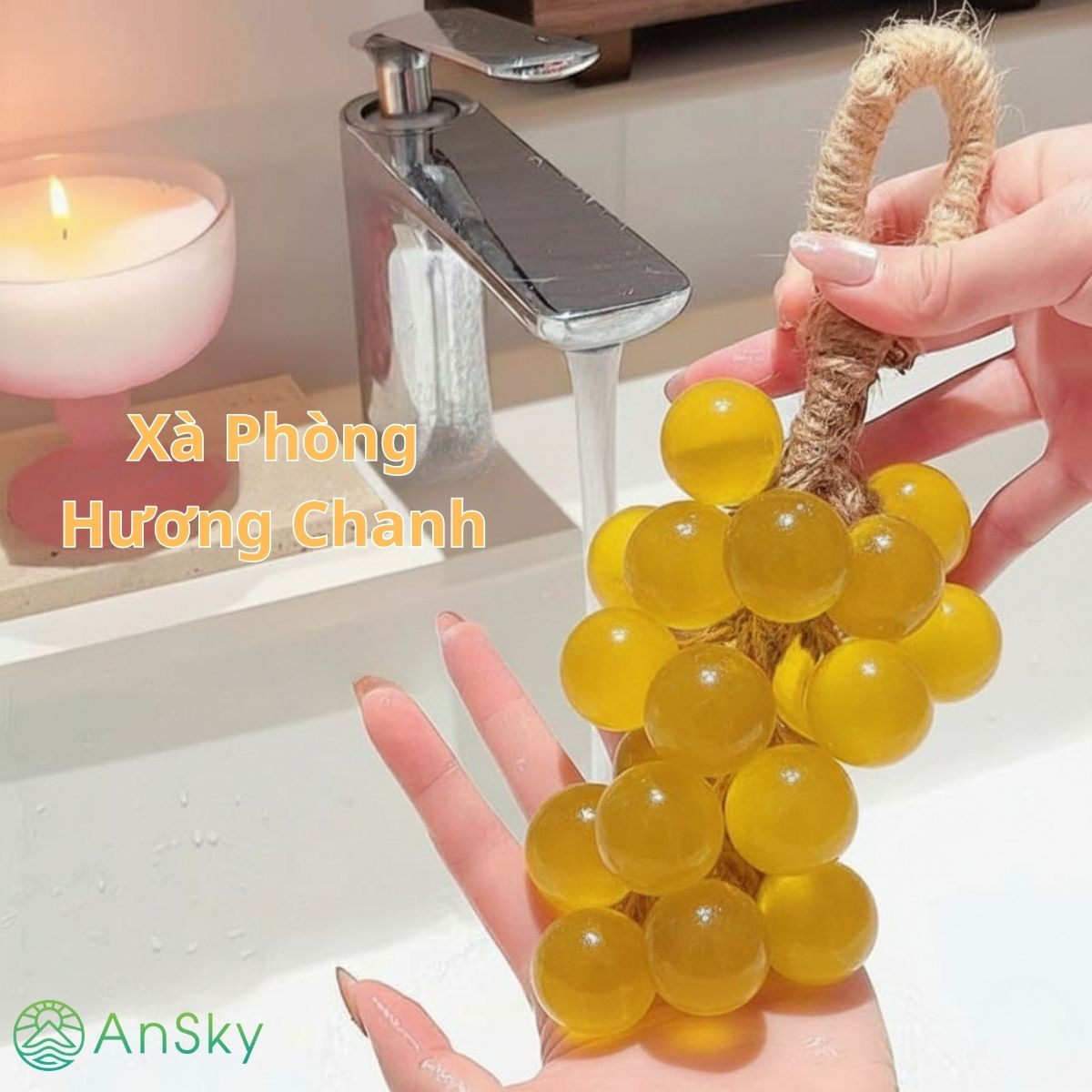 Xà Phòng Nho Vàng – Hương Chanh | Sạch Thơm Sảng Khoái – Dưỡng Da Mịn Màng