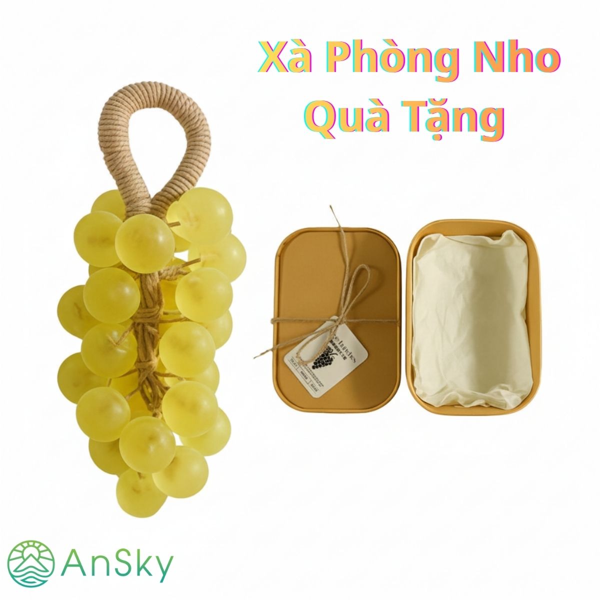 Xà Phòng Nho Vàng – Hương Chanh | Sạch Thơm Sảng Khoái – Dưỡng Da Mịn Màng