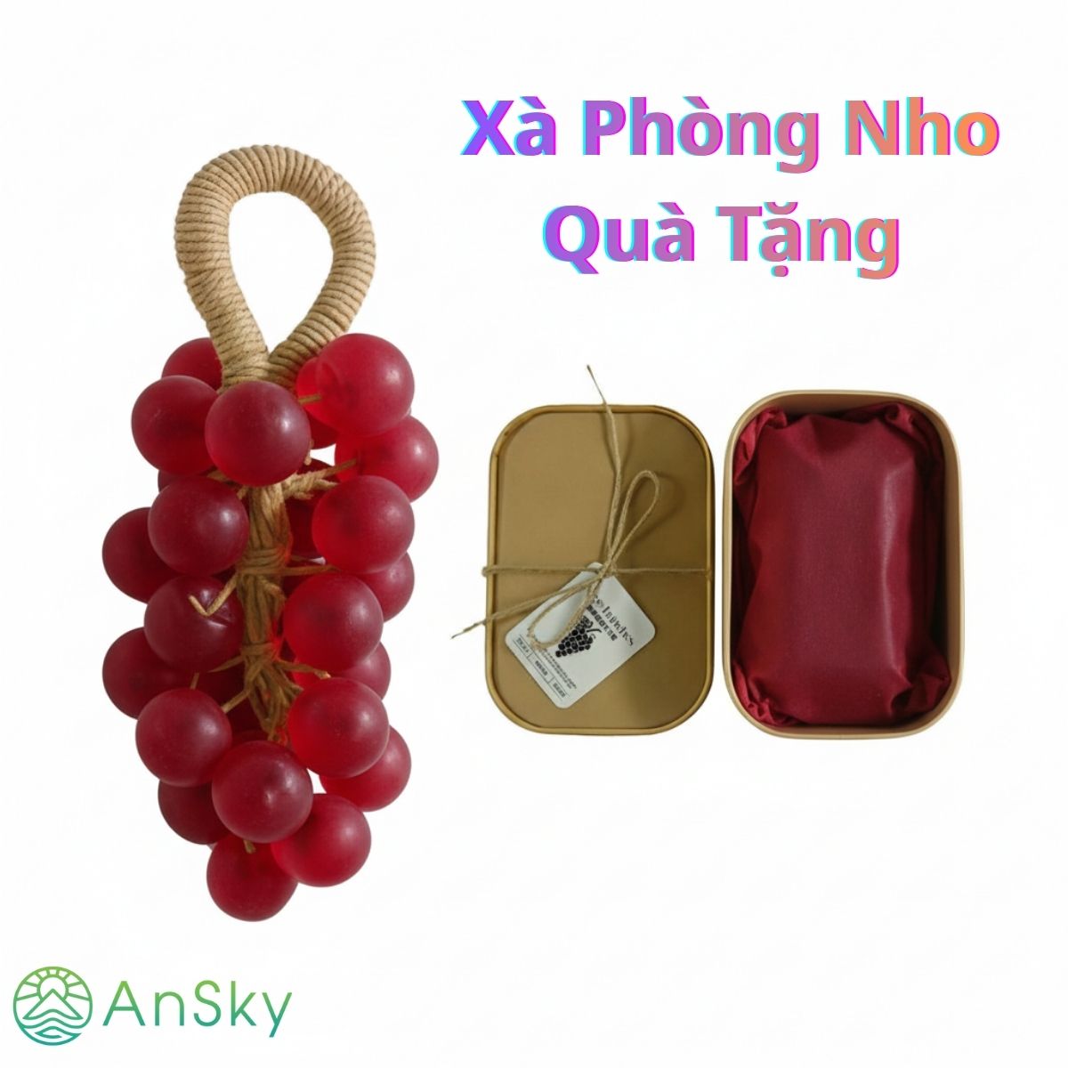 Xà Phòng Nho Đỏ Rose – Hương Hoa Hồng Tinh Tế