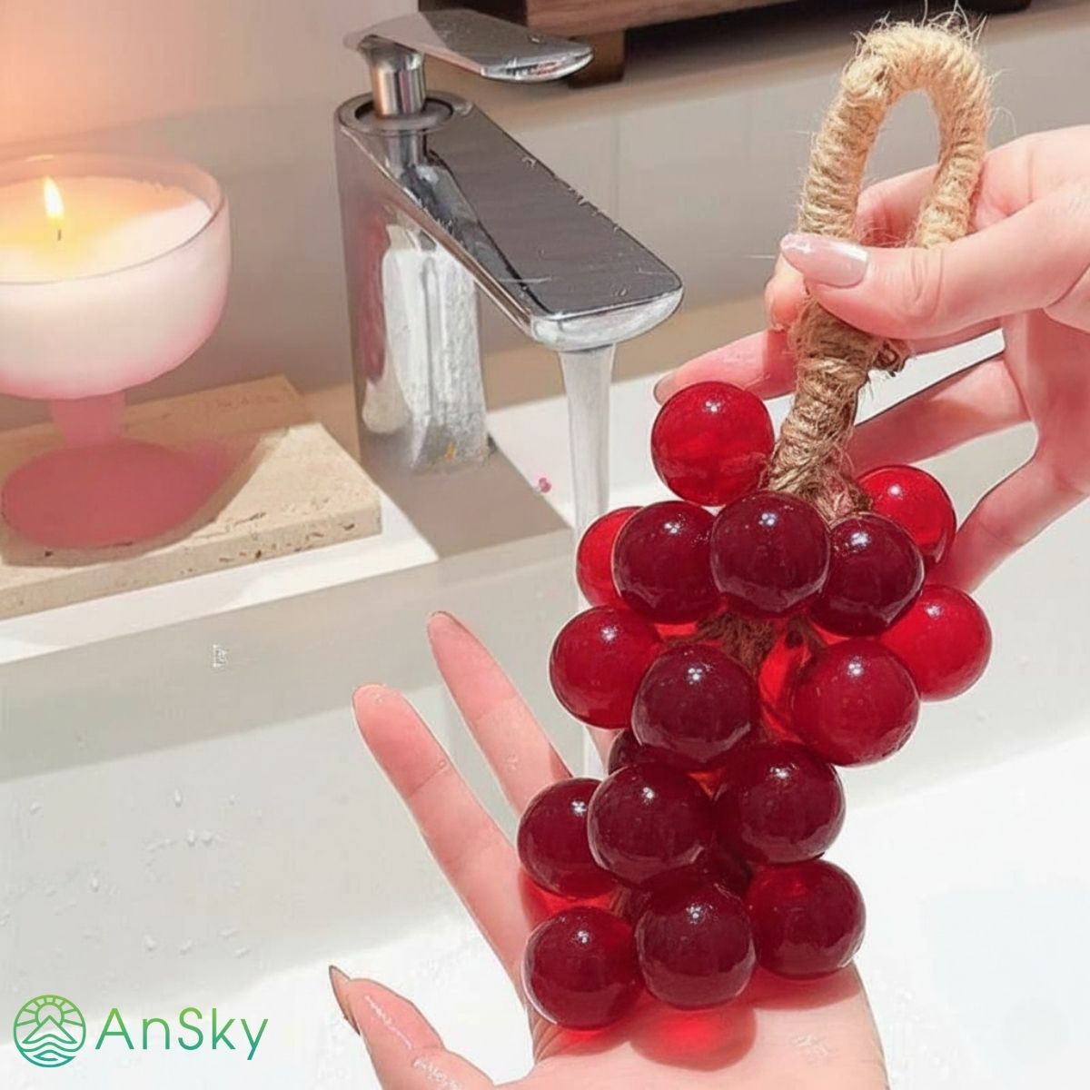 Xà Phòng Nho Đỏ Rose – Hương Hoa Hồng Tinh Tế